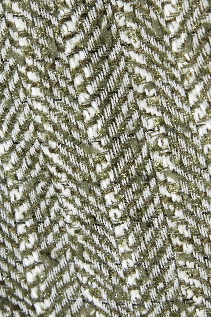 Manston metallic herringbone wool-blend tweed bomber jacket商品第4张图片规格展示