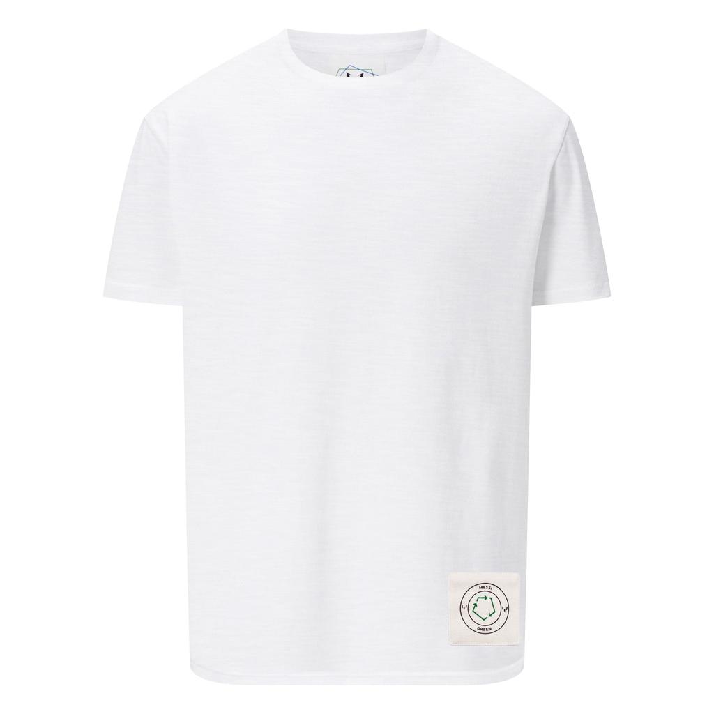 Messi Green Slub Jersey T-Shirt - White商品第1张图片规格展示
