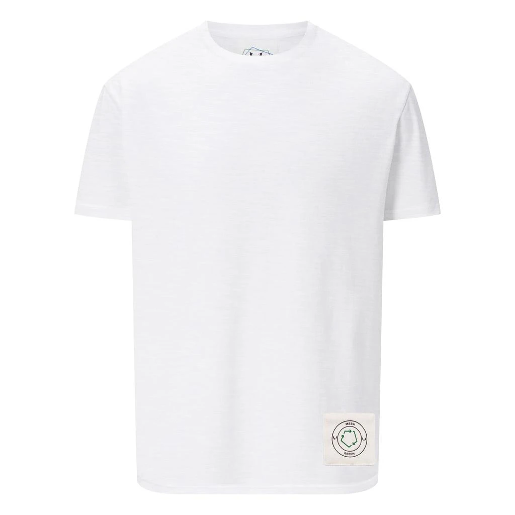 商品Scoop|Messi Green Slub Jersey T-Shirt - White,价格¥187,第1张图片