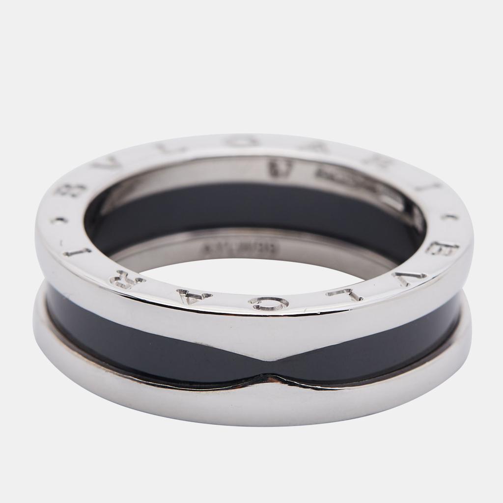 Bvlgari B-zero1 Save the Children Ceramic Sterling Silver Band Ring Size 57商品第3张图片规格展示