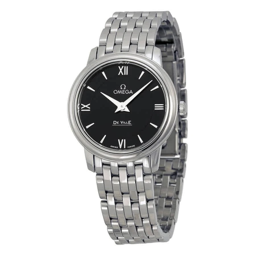 商品Omega|DeVille Prestige Black Dial Stainless Steel Ladies Watch 42410276001001,价格¥13206,第1张图片