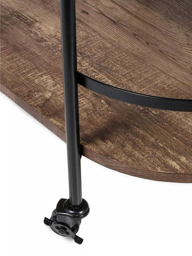 Three-Tier Wood Rolling Bar Cart 商品