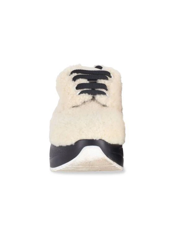 商品[二手商品] Celine|Celine Delivery Shearling Platform Sneakers In Cream Wool Athletic Shoes Sneakers,价格¥2859,第3张图片详细描述