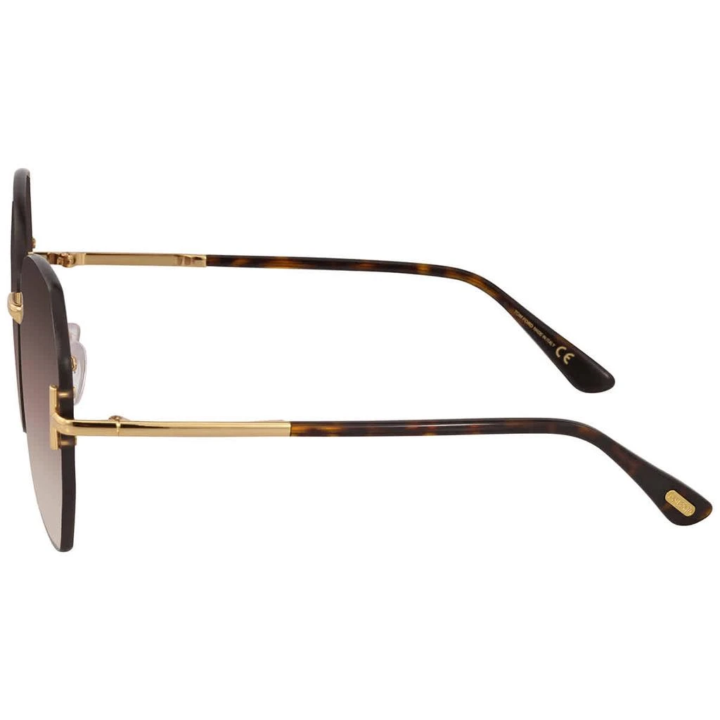 商品Tom Ford|Tom Ford Brown Gradient Butterfly Ladies Sunglasses TF0810-K 30G 62,价格¥1408,第3张图片详细描述