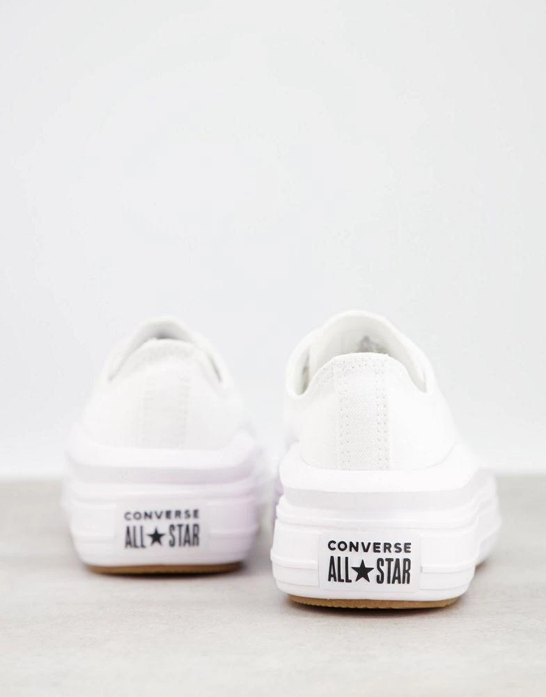 商品Converse|Converse Chuck Taylor All Star Move Ox trainers in white,价格¥508,第3张图片详细描述