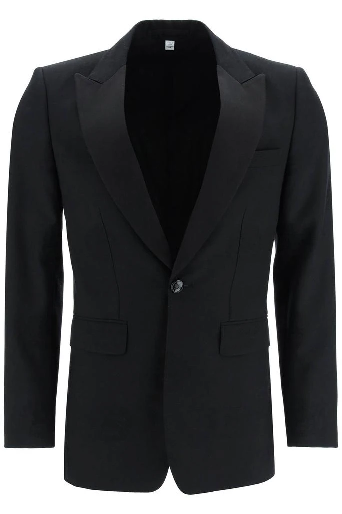 商品Burberry|tuxedo jacket with jacquard details,价格¥7656,第1张图片