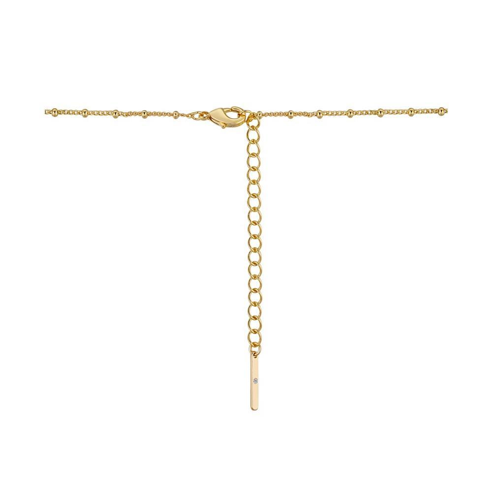 商品Unwritten|14k Gold Plated Crystal Cross Pendant Necklace,价格¥194,第4张图片详细描述