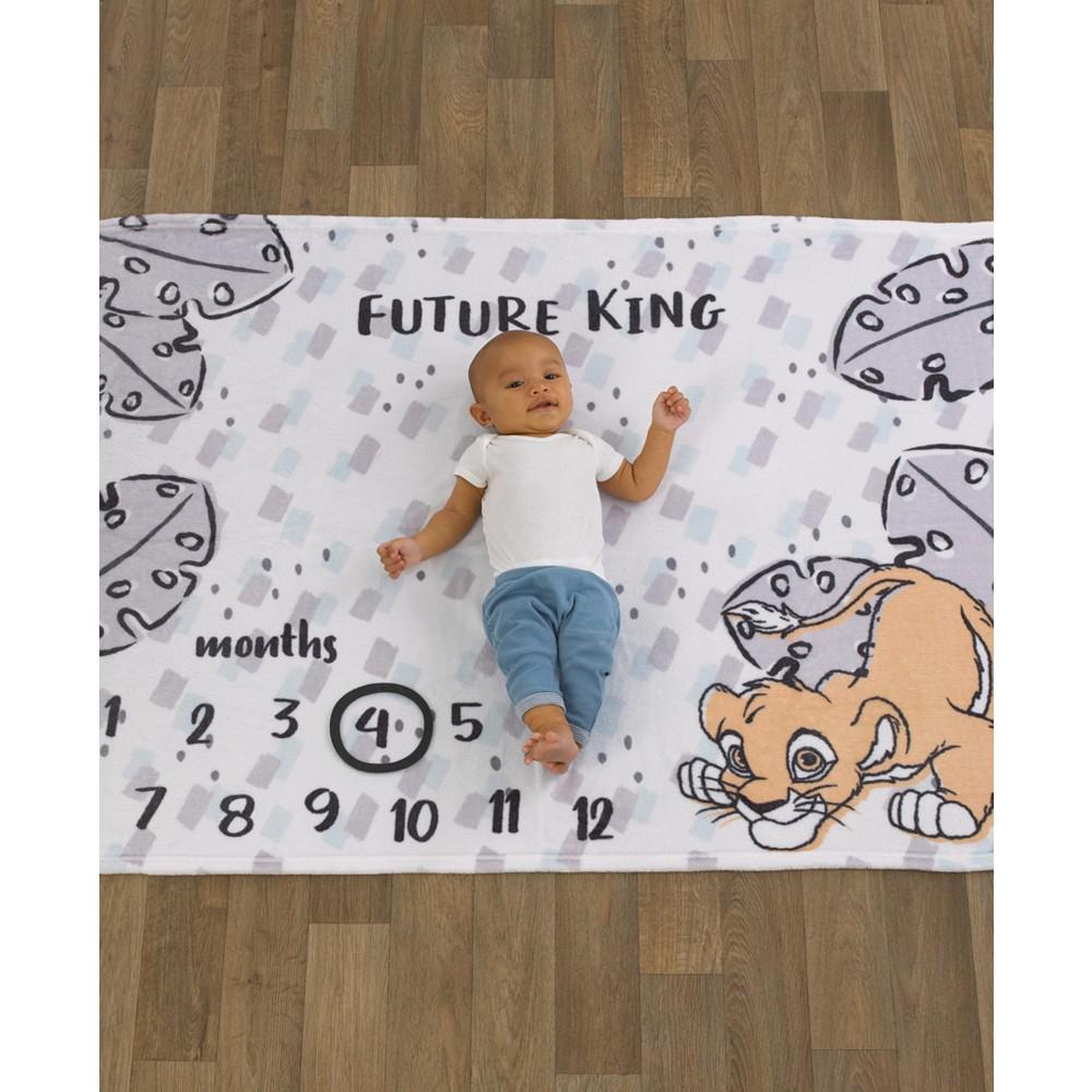 Lion King Super Soft Milestone Baby Blanket Set, 2 Piece商品第2张图片规格展示