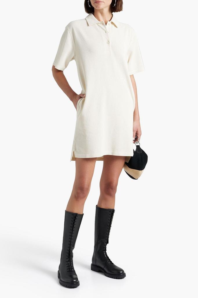 商品Helmut Lang|Waffle-knit cotton-blend mini shirt dress,价格¥701,第4张图片详细描述