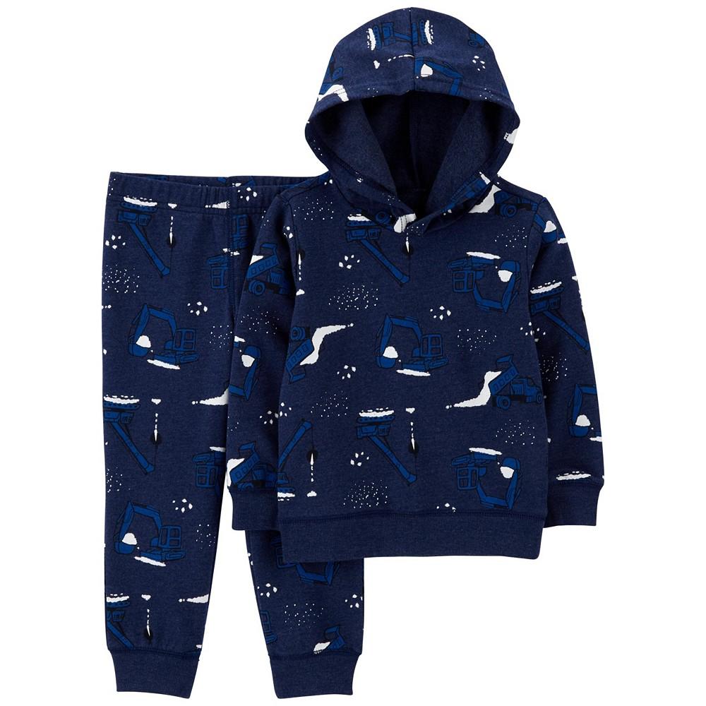 Baby Boys Construction Fleece Hoodie and Pants, 2 Piece Set商品第1张图片规格展示