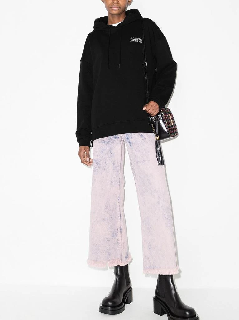 商品Ganni|GANNI - Logo Organic Cotton Hoodie,价格¥1263,第2张图片详细描述