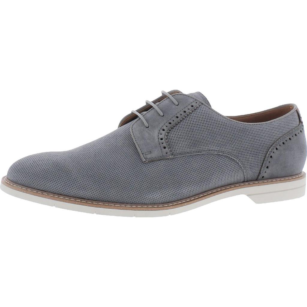 Steve Madden Mens Neiko Suede Contrast Trim Derby Shoes商品第2张图片规格展示