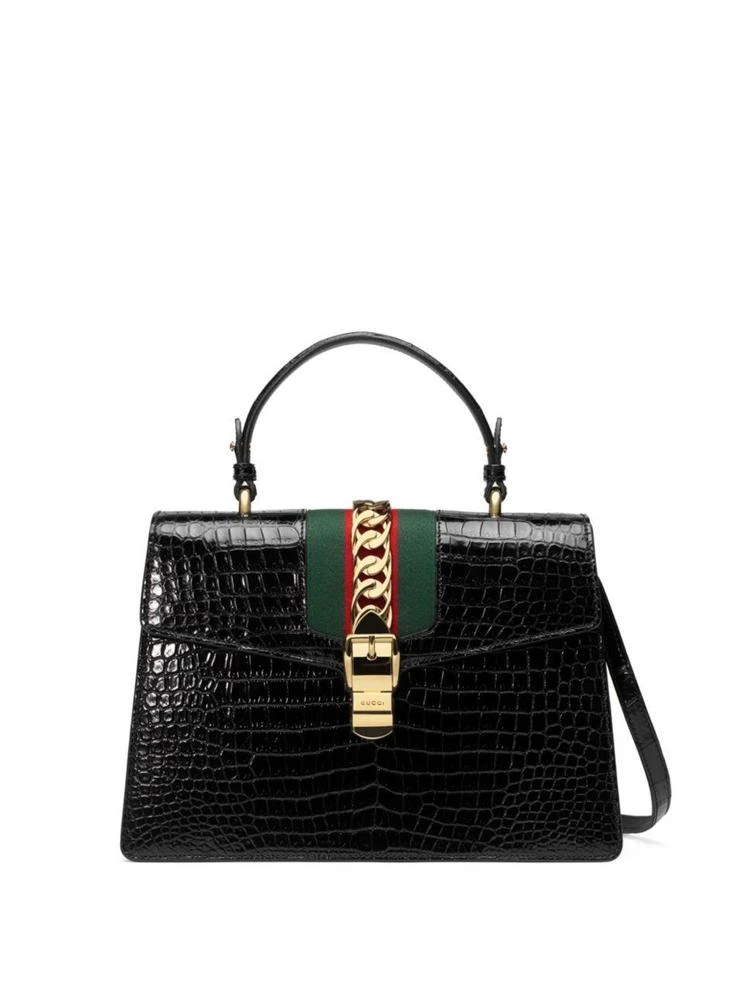 商品Gucci|Sylvie Crocodile Shoulder Bag,价格¥209969,第1张图片