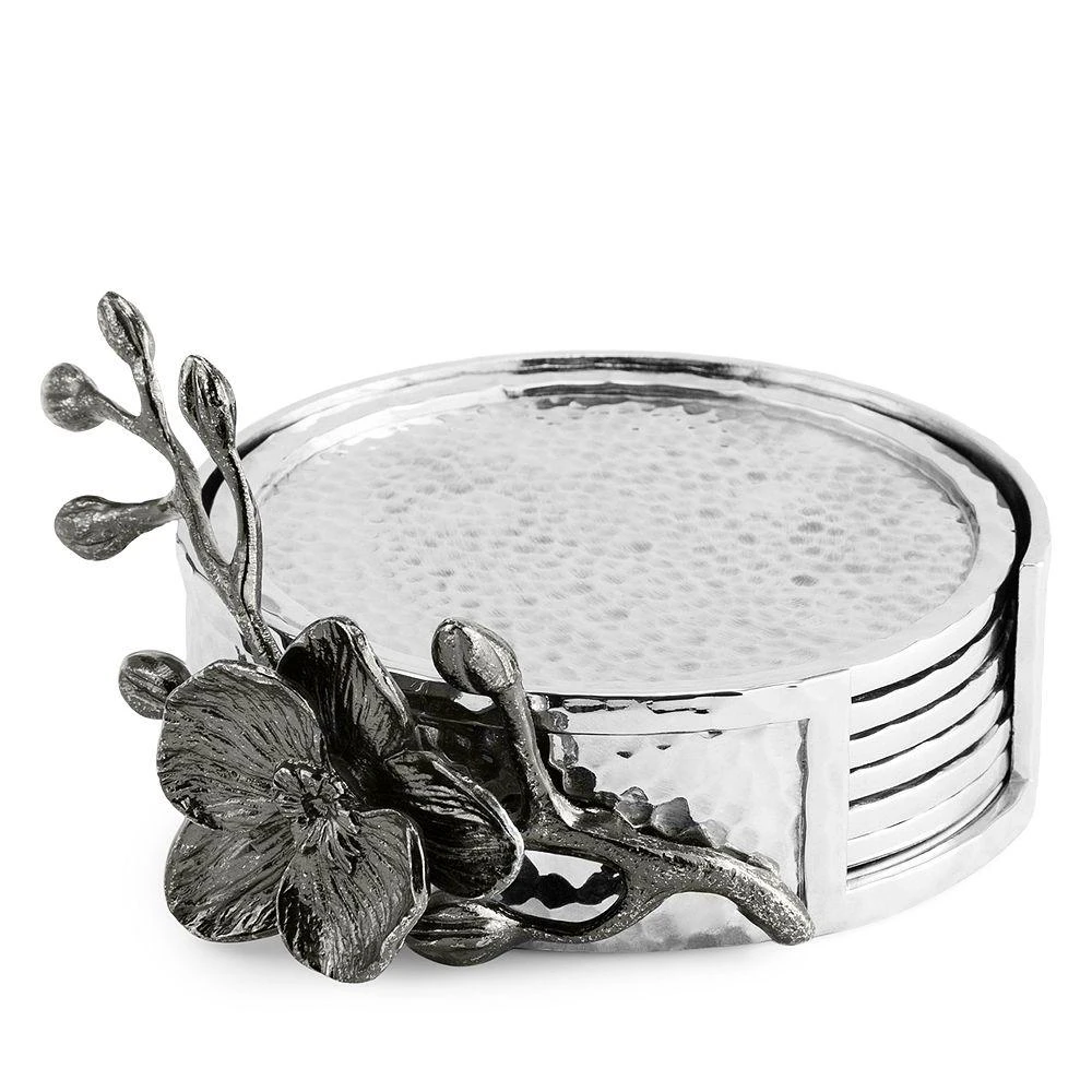 商品Michael Aram|Black Orchid Coasters, Set of 6,价格¥898,第1张图片