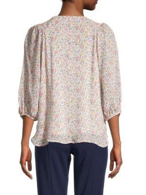 商品Ganni|​Floral Balloon Sleeve Blouse,价格¥300,第2张图片详细描述