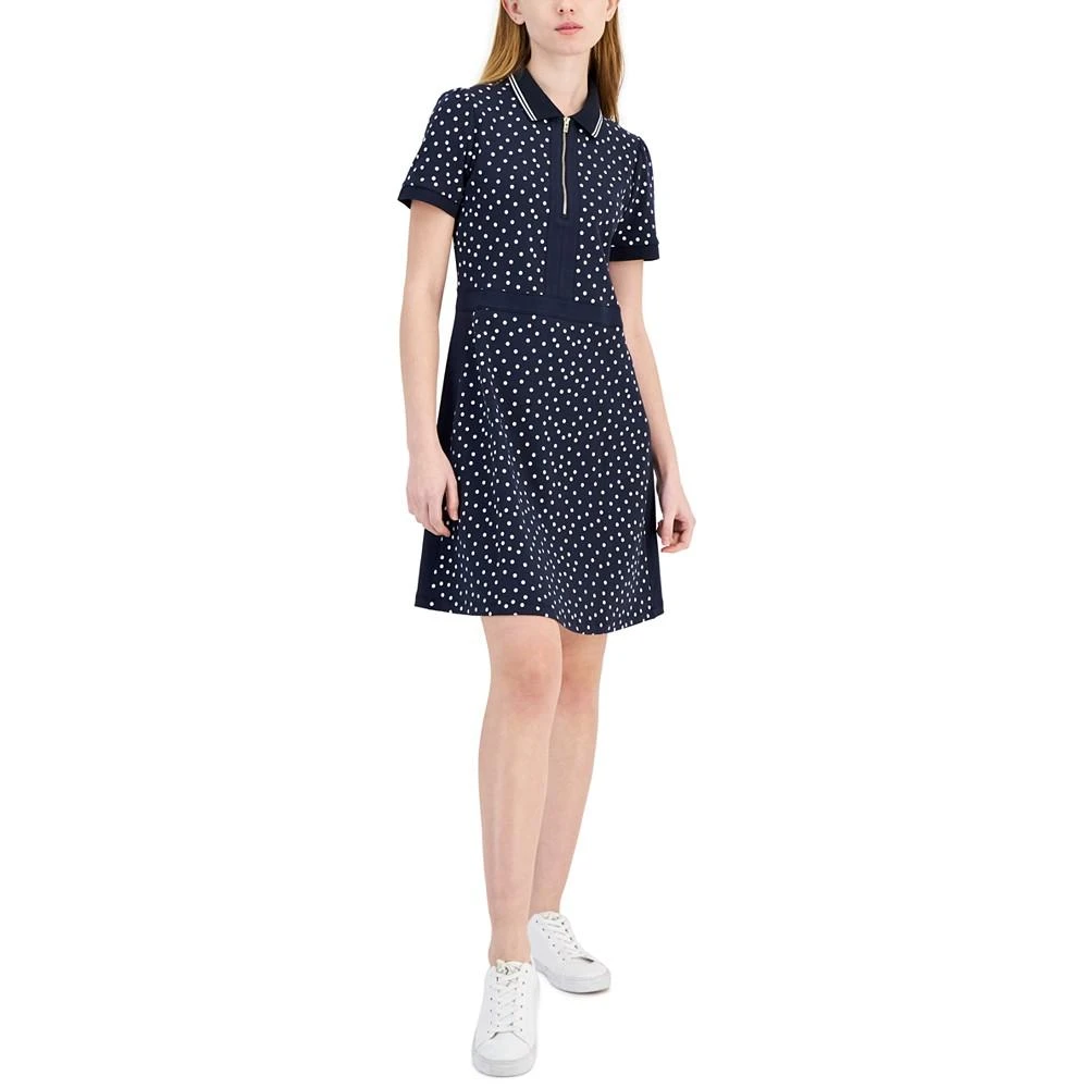 商品Tommy Hilfiger|Women's Dot-Print A-Line Dress,价格¥373,第1张图片