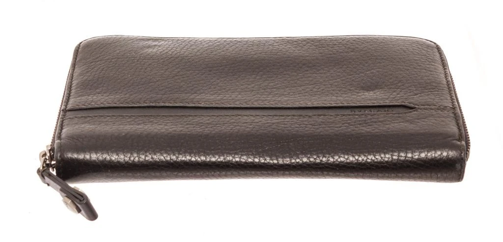 商品[二手商品] BVLGARI|Bvlgari Black Leather Zip Around Wallet,价格¥2353,第4张图片详细描述