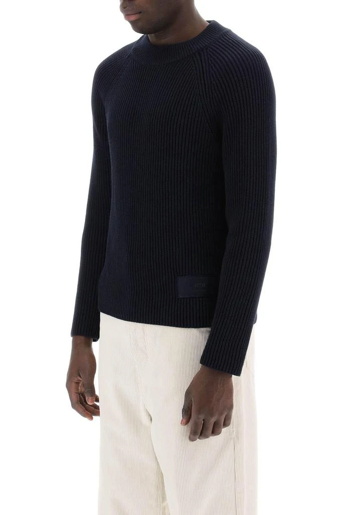 商品AMI|Cotton and wool crew-neck sweater,价格¥1331,第5张图片详细描述