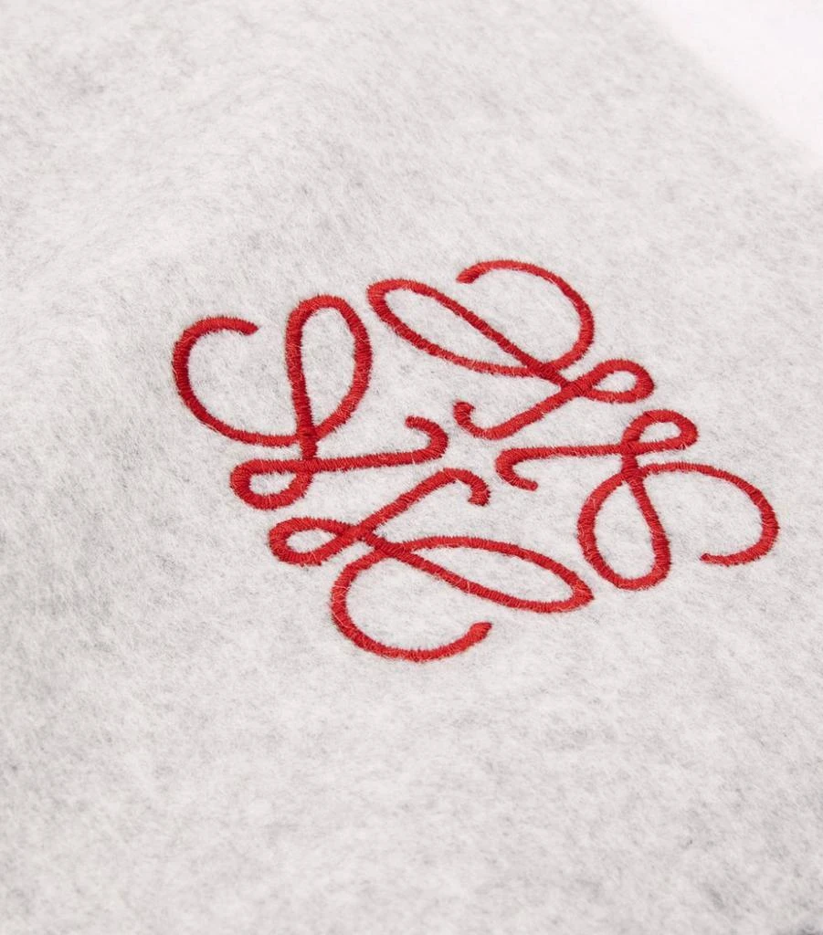 商品Loewe|Wool-Cashmere Anagram Scarf,价格¥2937,第4张图片详细描述