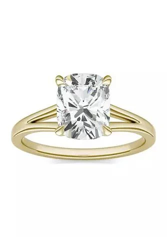 商品Charles & Colvard|Colvard Charles Colvard 2.36 Ct. T.w. Lab Created Elongated Cushion Moissanite Solitaire Ring In 14K Gold,价格¥10012,第1张图片
