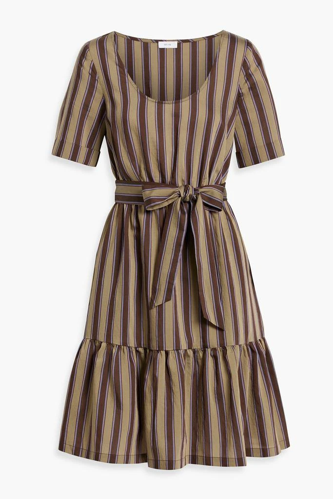 商品IRIS & INK|Erin gathered striped Lycocell-blend dress,价格¥863,第1张图片