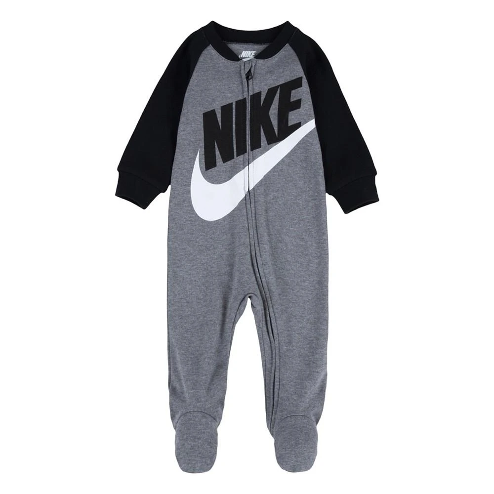 商品NIKE|Baby Boys Raglan Footed Coveralls,价格¥90,第1张图片