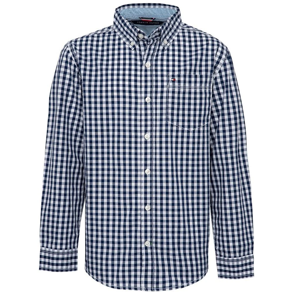 商品Tommy Hilfiger|Big Boys Baxter Gingham Button-Down Shirt,价格¥312,第2张图片详细描述
