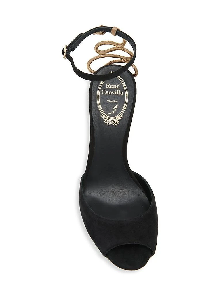 商品Rene Caovilla|Crystal-Embellished Suede Ankle-Strap Sandals,价格¥6984,第5张图片详细描述