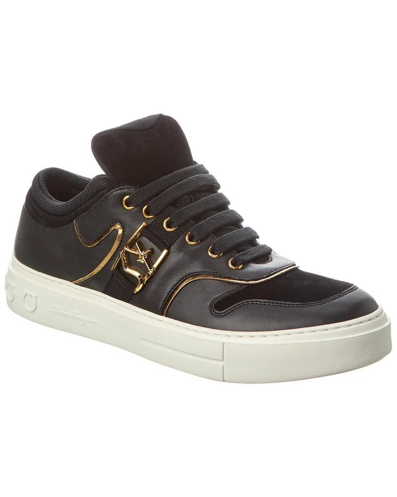 商品Salvatore Ferragamo|Ferragamo Beck Suede & Leather Sneaker,价格¥2051,第1张图片