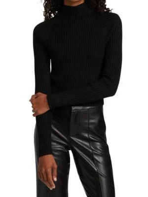 商品Alice + Olivia|Irena Rib-Knit Cropped Sweater,价格¥937,第1张图片