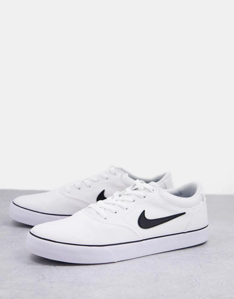 商品NIKE|Nike SB Chron 2 canvas skate trainers in white,价格¥381,第1张图片