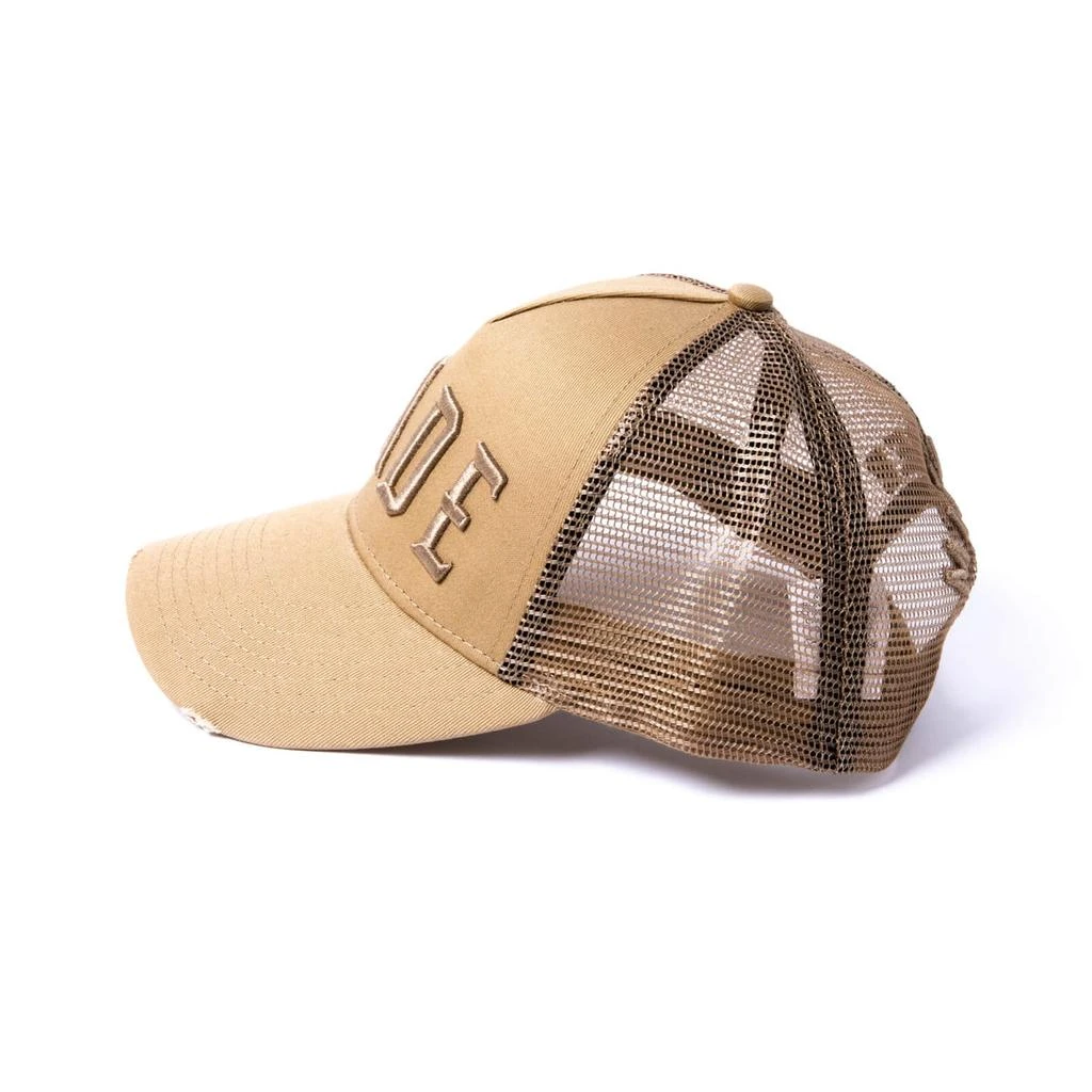 商品Original Hero|Milliner Almond Distressed Cotton Trucker Made 3D Embroidered,价格¥438,第3张图片详细描述