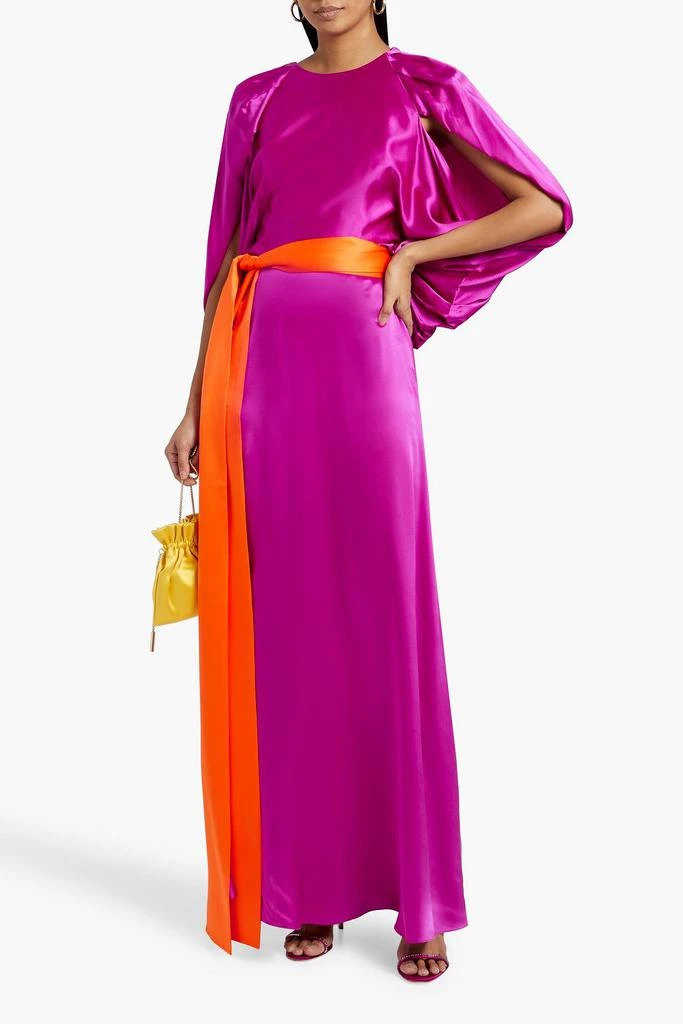 商品ROKSANDA|Milena cape-effect silk-satin maxi dress,价格¥8944,第2张图片详细描述