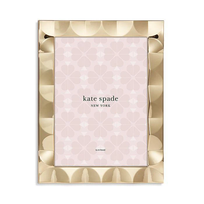 商品Kate Spade|South Street Gold Scallop Frame, 8" x 10",价格¥676,第1张图片详细描述
