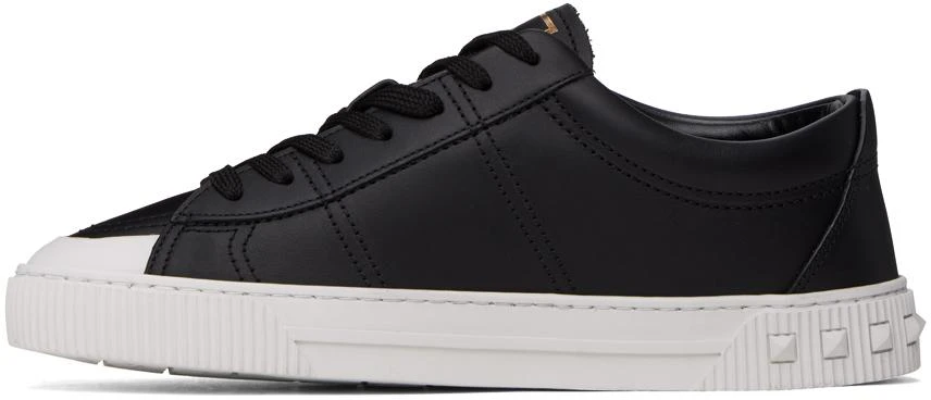 商品Valentino|Black Cityplanet Calfskin Sneakers,价格¥4177,第3张图片详细描述