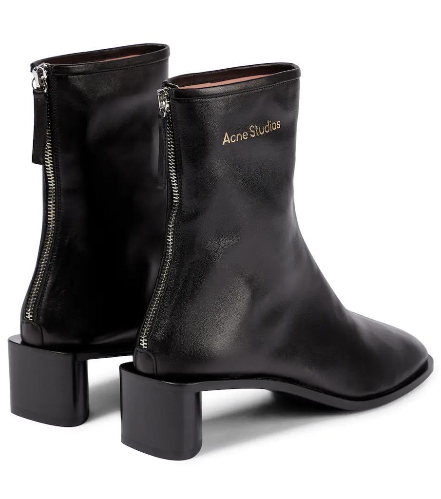 商品Acne Studios|Logo leather ankle boots,价格¥4029,第5张图片详细描述