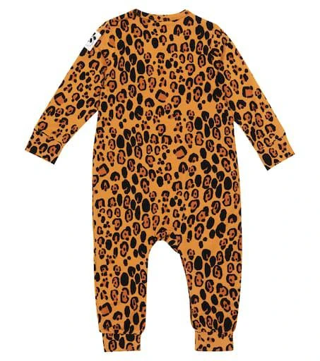 商品Mini Rodini|婴幼儿 — 豹纹印花针织连身衣,价格¥292,第2张图片详细描述