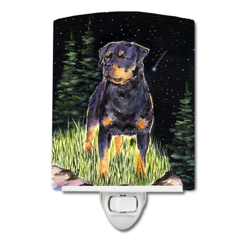 商品Caroline's Treasures|Starry Night Rottweiler Ceramic Night Light,价格¥206,第1张图片