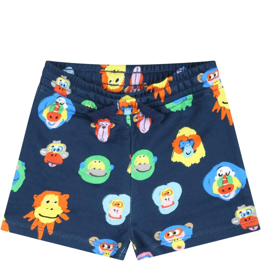 商品Stella McCartney|Stella McCartney Kids Blue Shorts Pour Bébé Garçon Avec Animals,价格¥713,第1张图片