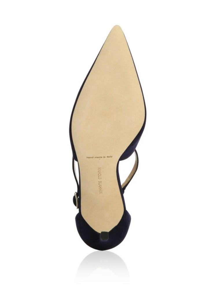 商品Manolo Blahnik|Umice Suede Crisscross Pumps,价格¥2230,第5张图片详细描述