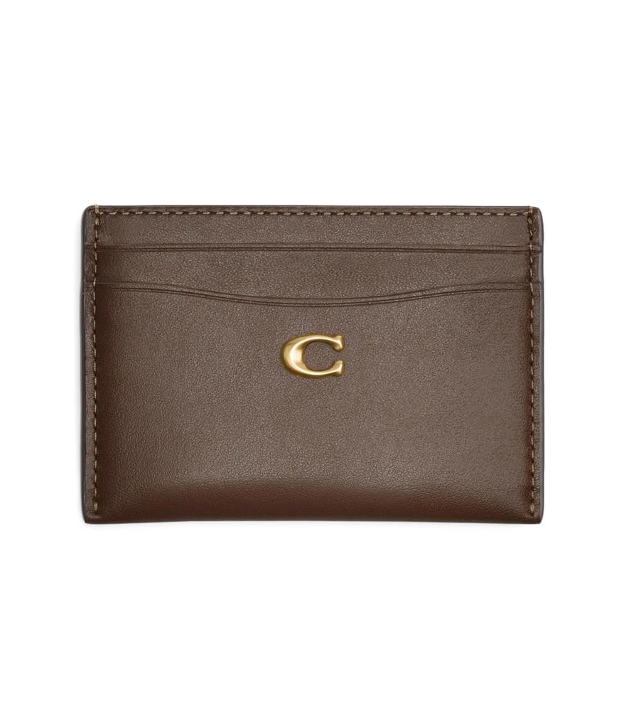 商品Coach|Refined Calf Leather Essential Card Case,价格¥554,第1张图片