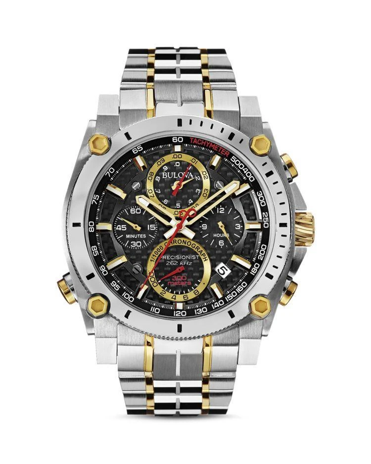 商品Bulova|Two-Tone Precisionist Watch, 46.5mm,价格¥7110,第1张图片