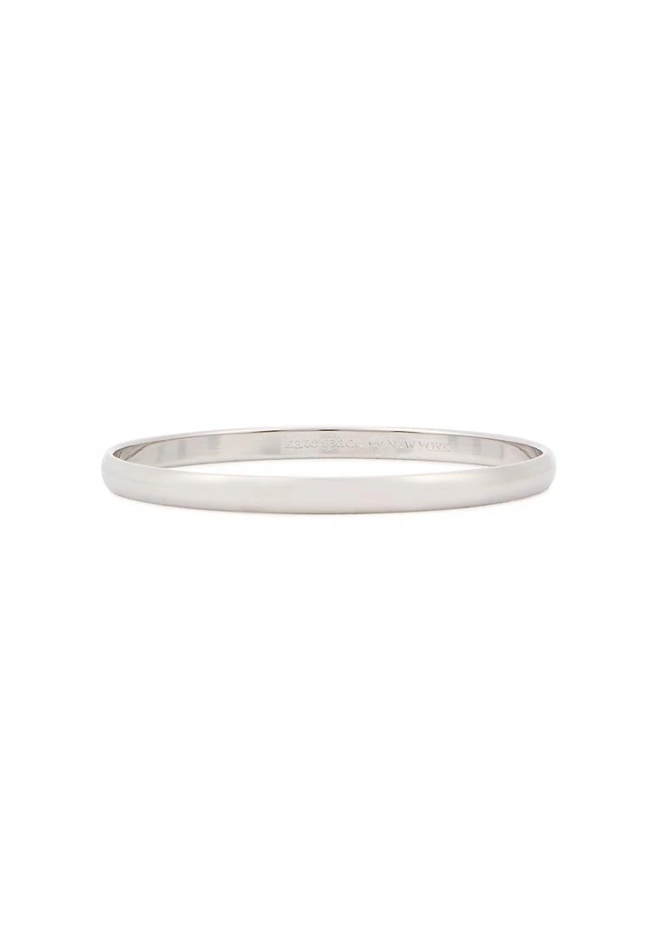 商品Kate Spade|Idiom rhodium-plated bangle,价格¥390,第3张图片详细描述
