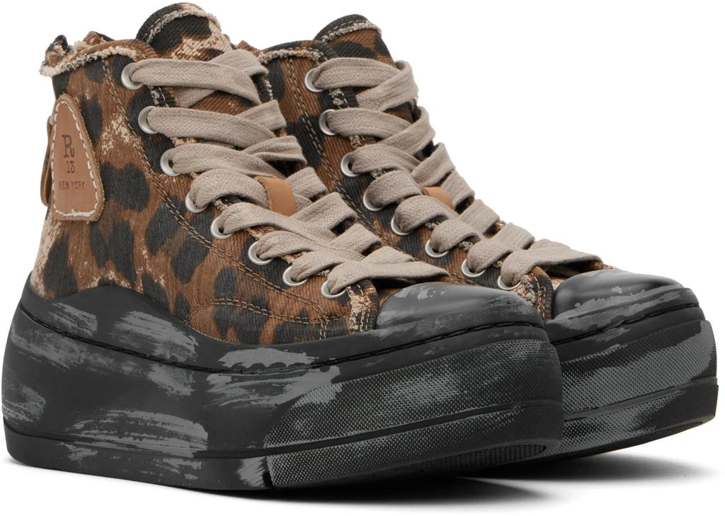 商品R13|Brown & Black Kurt High Top Sneakers,价格¥2057,第4张图片详细描述