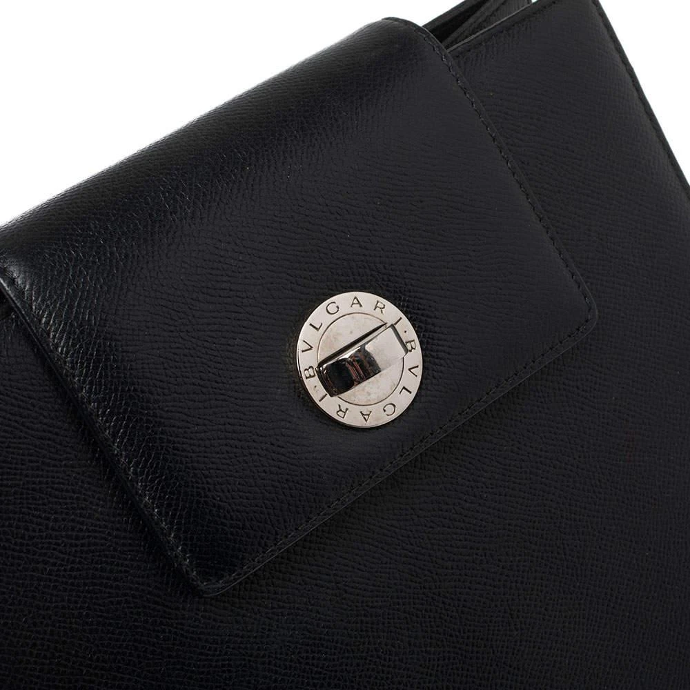 商品[二手商品] BVLGARI|Bvlgari Black Leather Accordion Shoulder Bag,价格¥1114,第5张图片详细描述