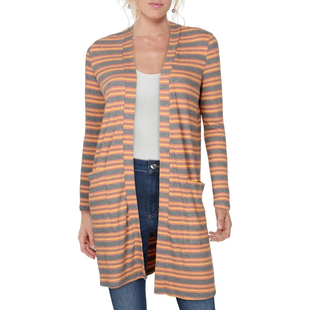 商品Hippie Rose|Hippie Rose Womens Juniors Duster Striped Cardigan Sweater,价格¥31,第2张图片详细描述