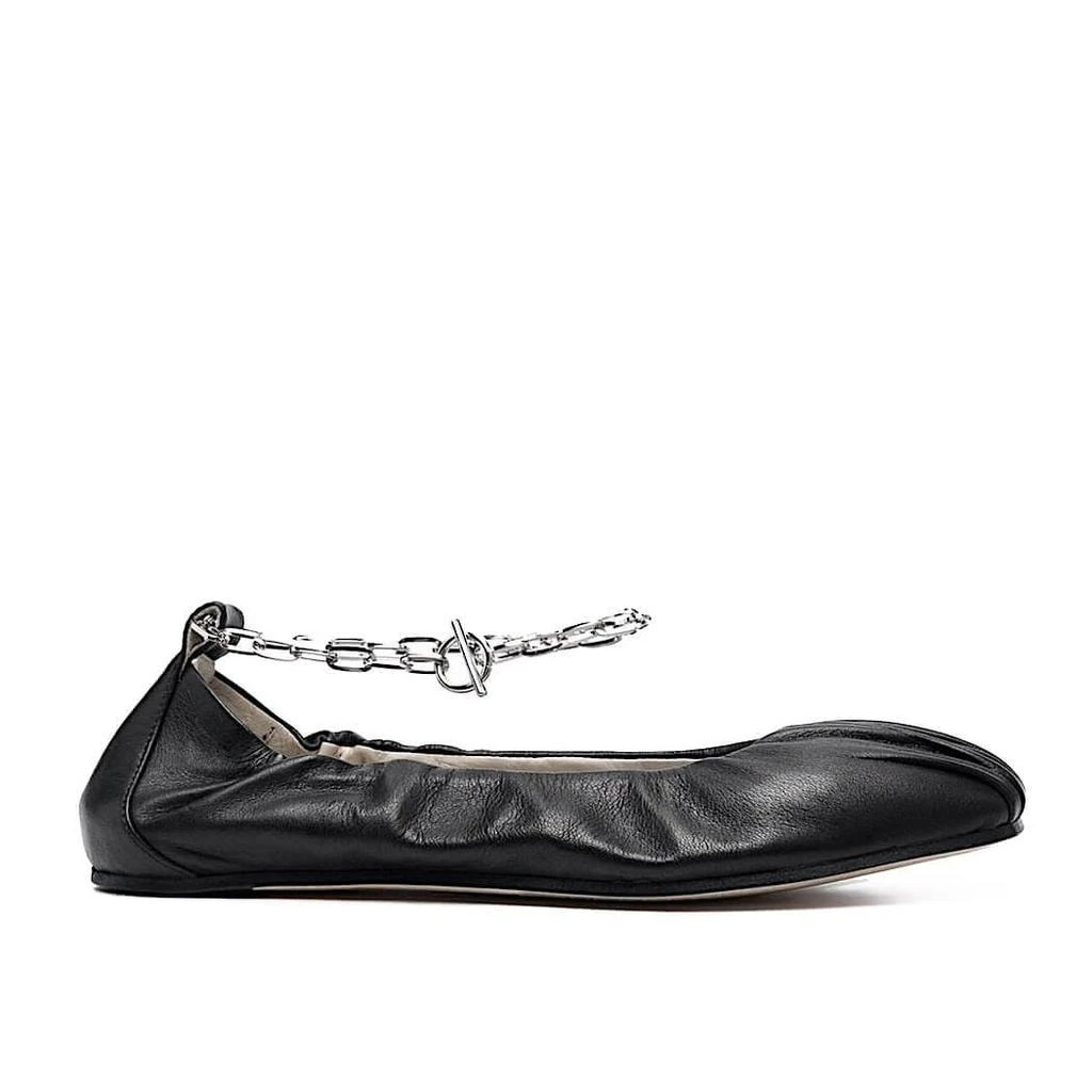 商品VIC MATIĒ|Vic Matié Velvet Black Ballet Flat Shoe,价格¥2121,第1张图片