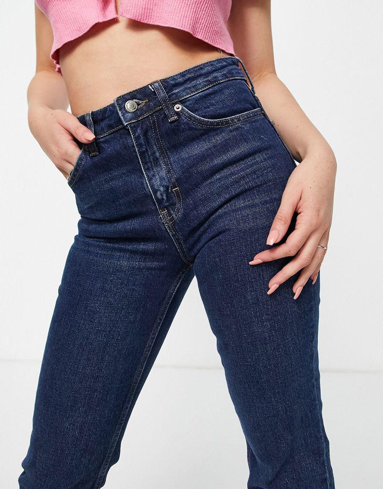 Topshop straight jeans in indigo商品第3张图片规格展示
