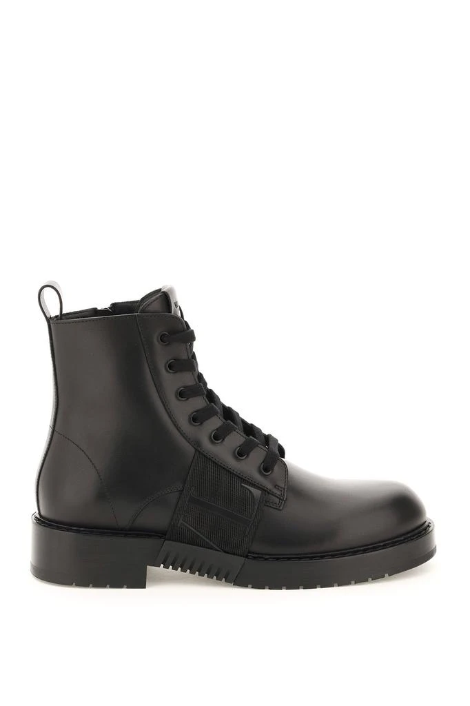 商品Valentino|Valentino garavani calfskin combat boot vl7n city with logo,价格¥4497,第1张图片