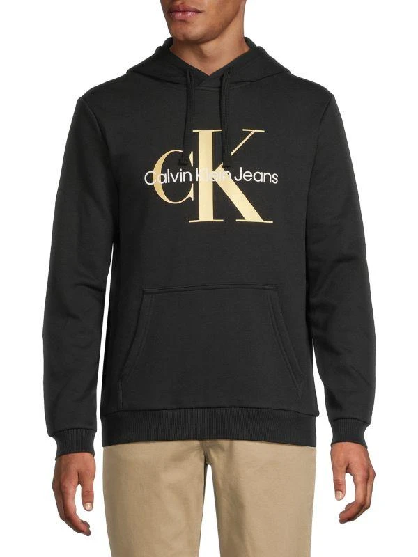 商品Calvin Klein|Logo Heathered Hoodie,价格¥160,第1张图片